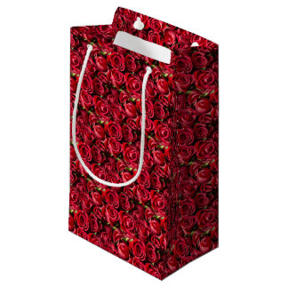 Petit Sac Cadeau Les Roses rouges de la Saint-Valentin