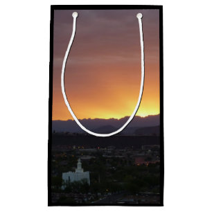 Petit Sac Cadeau Lever de soleil sur le paysage de St. George Utah