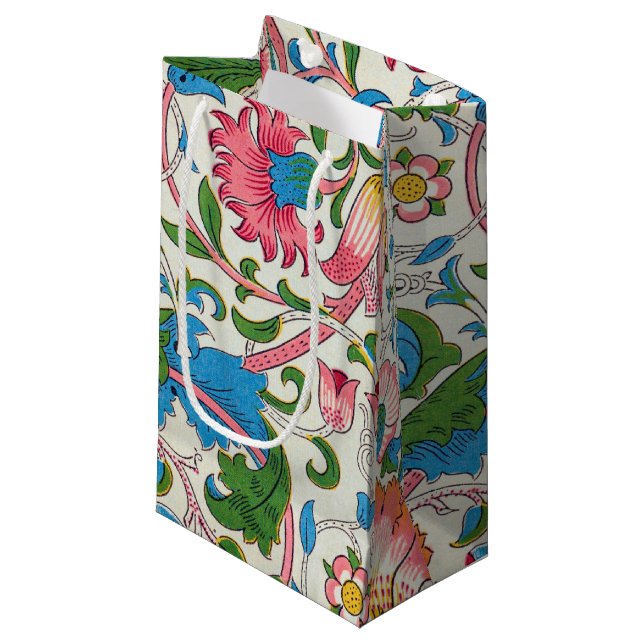 Petit Sac Cadeau Lodden, William Morris (Devant Angle)