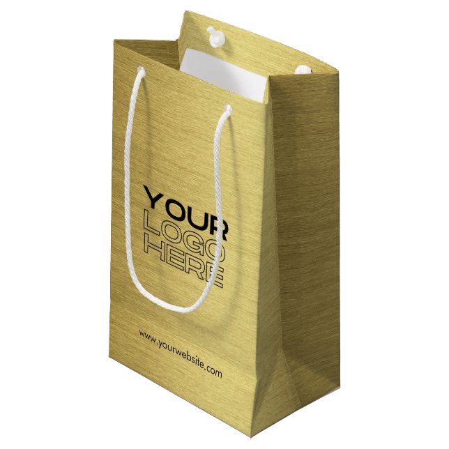 Petit Sac Cadeau Logo d'entreprise personnalisé pour la promotion d (Devant Angle)