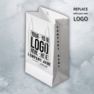 Petit Sac Cadeau Logo d'entreprise personnalisé Société d'entrepris