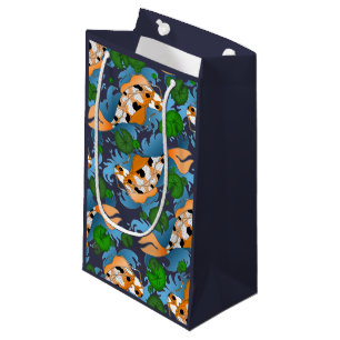 Petit Sac Cadeau Lys d'étang de poisson Koi Carpe asiatique