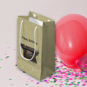 Petit Sac Cadeau Machine à écrire vieille époque manuelle noire sur