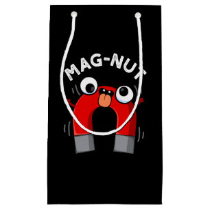 Petit Sac Cadeau Mag-nut Funny Magnet Pun Fond Sombre