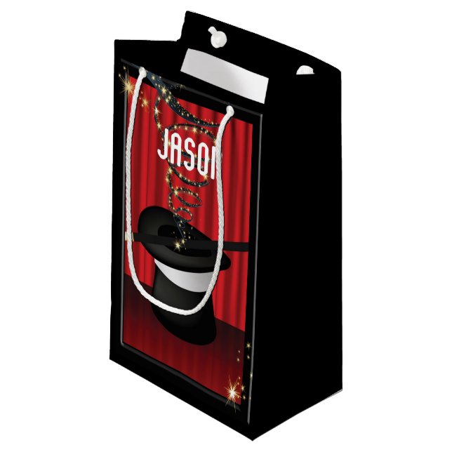Petit Sac Cadeau Magicien Party SGB (Devant Angle)