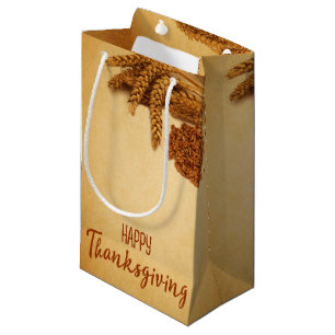 Petit Sac Cadeau Maïs de blé à Bon thanksgiving vintage