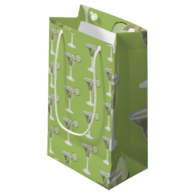 Petit Sac Cadeau Margarita Green (Devant Angle)