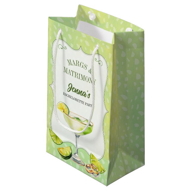 Petit Sac Cadeau Marges et mariage Bachelorette Party (Devant Angle)