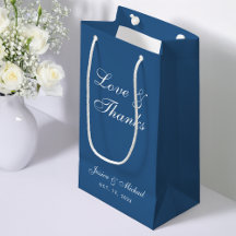 Mariage bleu classique amour et merci Script simpl