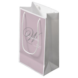 Petit Sac Cadeau Mariage Bridesmaid Cadeau Moderne Monogramme Chic
