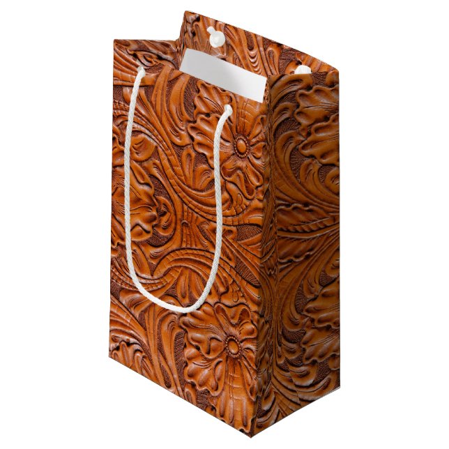 Petit Sac Cadeau Mariage de cow-boy rustique de l'Ouest (Devant Angle)