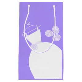 Petit Sac Cadeau Mariage Gown violet petit
