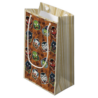 Petit Sac Cadeau Masques Rétro - Citrouille