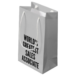 Petit Sac Cadeau Meilleur associé commercial dans le monde