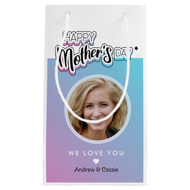 Petit Sac Cadeau Meilleure maman jamais (Devant)