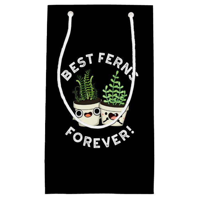Petit Sac Cadeau Meilleures fougères pour toujours drôle BFF Pun Da (Devant)