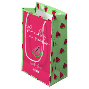 Petit Sac Cadeau Merci Melon Watermelon 1er anniversaire Merci
