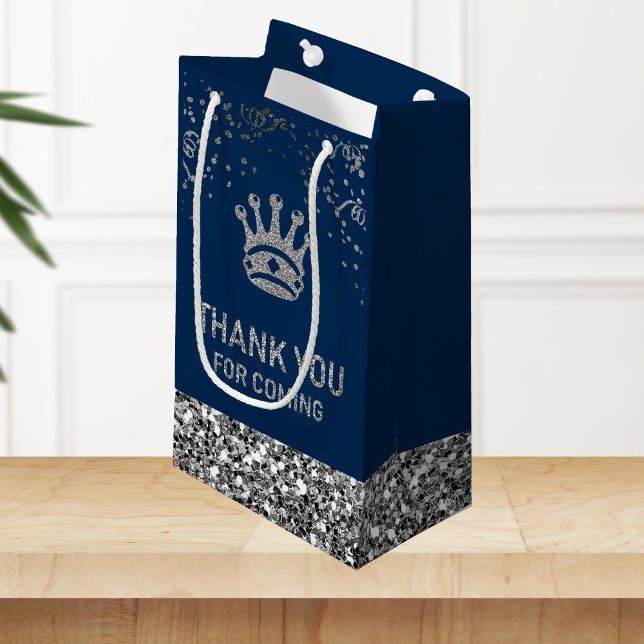 Petit Sac Cadeau Merci royal de la Couronne d'argent de la Marine (Créateur téléchargé)
