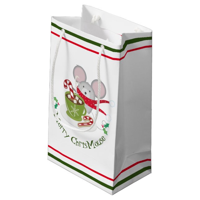 Petit Sac Cadeau Merry Chris Mouse (Dos Angle)