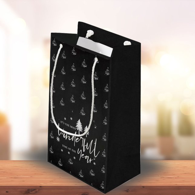 Petit Sac Cadeau Mignonne Noir C'Est Le Moment Le Plus Merveilleux  (Créateur téléchargé)
