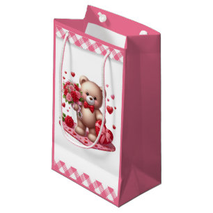 Petit Sac Cadeau Mignonne Valentine's Day Teddy Bear