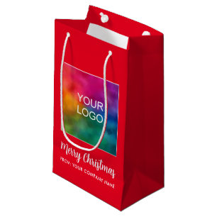 Petit Sac Cadeau Modèle de logo promotionnel moderne de Noël