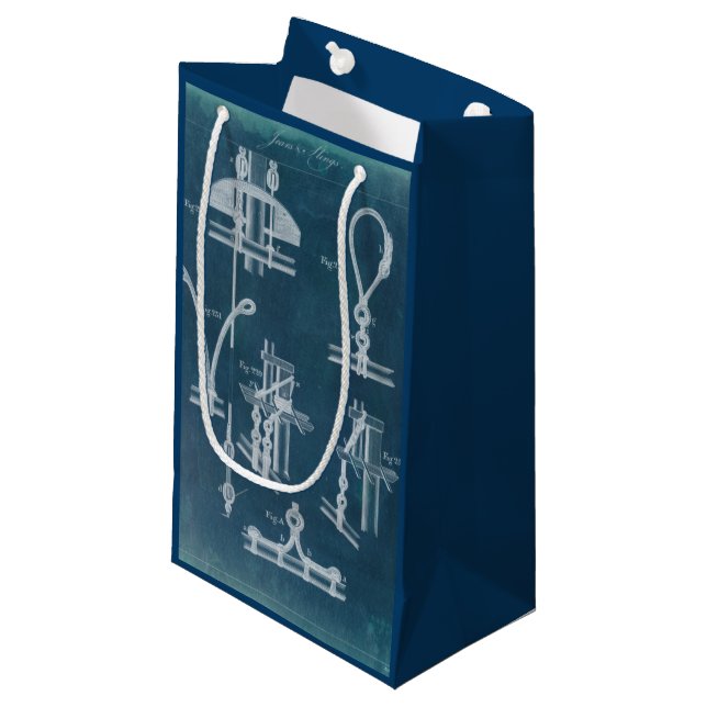 Petit Sac Cadeau Modèle nautique IV de détail (Devant Angle)