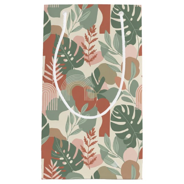 Petit Sac Cadeau Modern Organic Abstract Harmony Seamless Pattern (Devant)