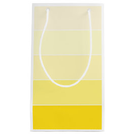 Petit Sac Cadeau Modish Jaune Blanc rayé Modèle tendance