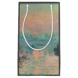 Petit Sac Cadeau Monet Sunset Seine Beaux-Art Impressionnisme