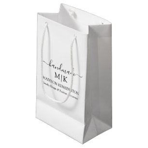 Petit Sac Cadeau Monogramme artisanal ou ajouter un logo