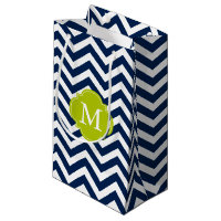 Monogramme Motif de Zigzag bleu et vert
