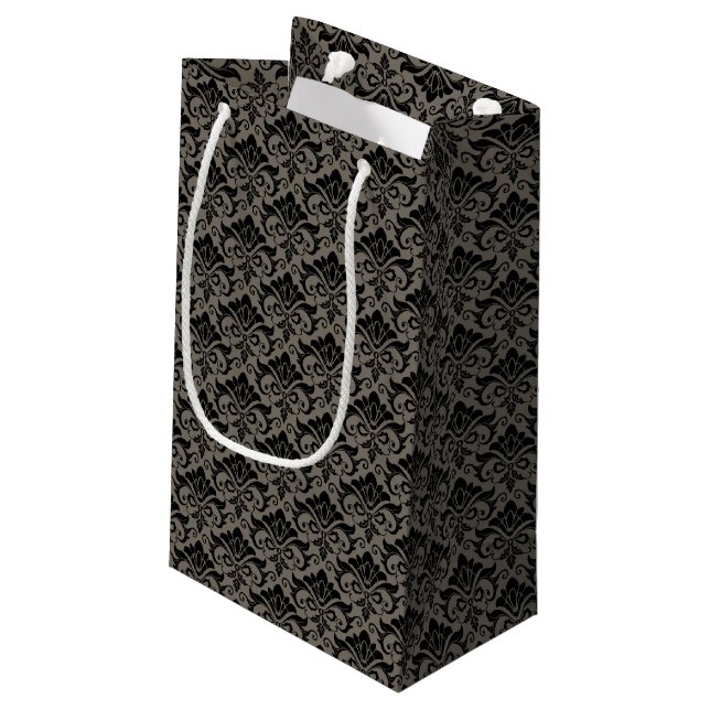 Petit Sac Cadeau Motif 2 de damassé (Dos Angle)