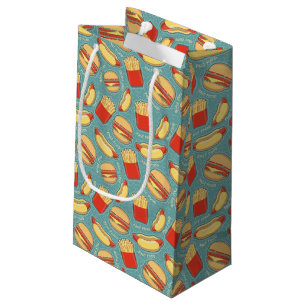Petit Sac Cadeau Motif 3 d'aliments de préparation rapide