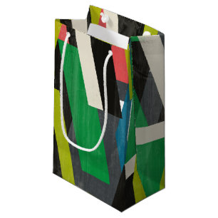 Petit Sac Cadeau Motif à flux de suspension diagonal