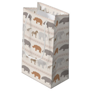 Petit Sac Cadeau Motif africain 1 d'animaux