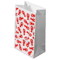 Motif animal de homard rouge mignon