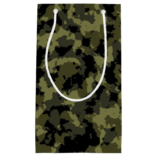 Petit Sac Cadeau Motif Camo (Devant)