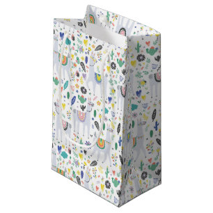 Petit Sac Cadeau Motif d'alpaga de griffonnage