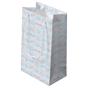 Petit Sac Cadeau motif de bébé avec l'ours de nounours