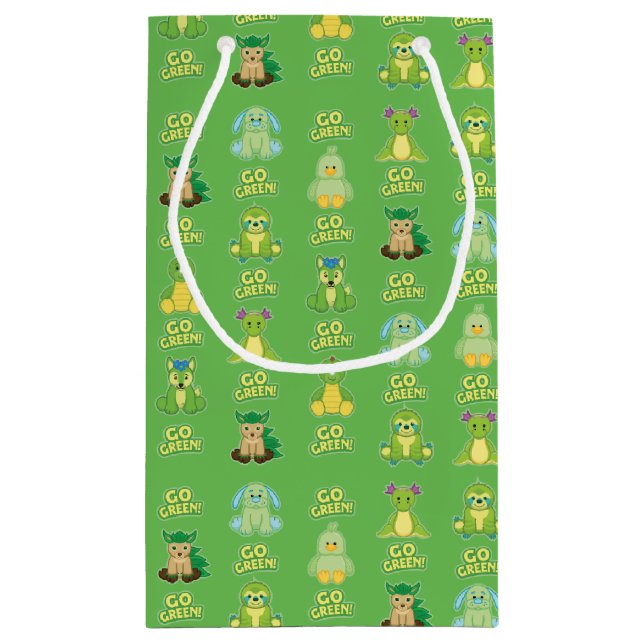 Petit Sac Cadeau Motif de devenez écolo de Webkinz (Dos)