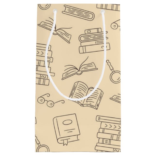 Petit Sac Cadeau Motif de livre (Devant)