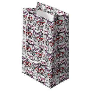 Petit Sac Cadeau Motif de lunettes de hibou