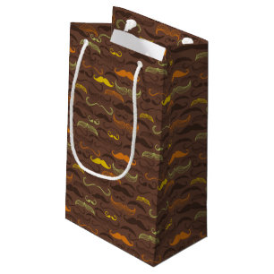 Petit Sac Cadeau Motif de moustache, rétro style 5