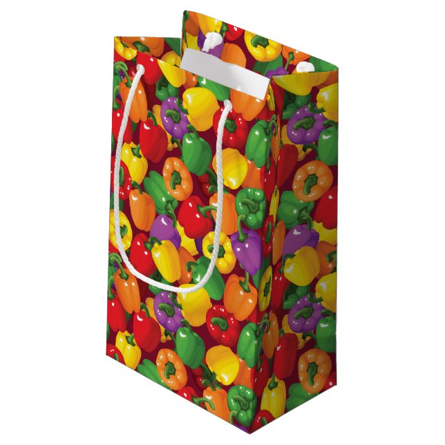 Petit Sac Cadeau Motif de paprika (Dos Angle)