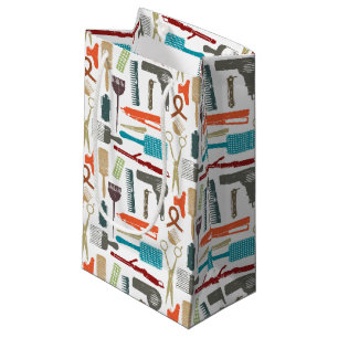 Petit Sac Cadeau Motif de soins capillaires