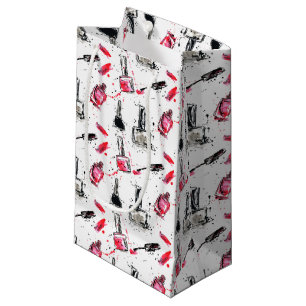 Petit Sac Cadeau Motif de vernis à ongles d'aquarelle