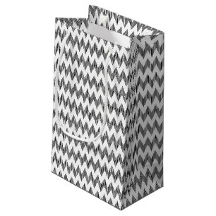 Petit Sac Cadeau Motif de zigzag géométrique