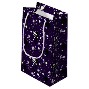 Petit Sac Cadeau Motif d'Emo de couleur foncée avec la peinture