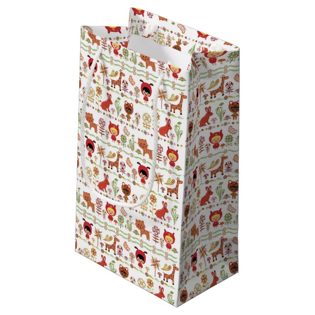 Petit Sac Cadeau Motif d'enfant et d'animaux (Dos Angle)